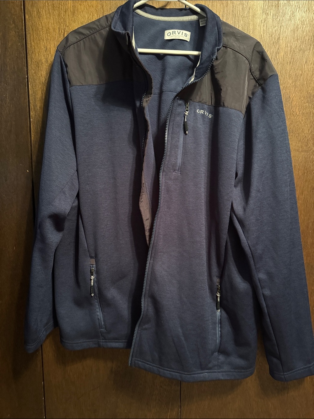 Orvis Navy and Black Lightweight Full-Zip Jacket